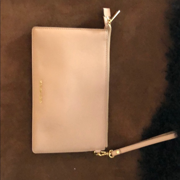 Baby Pink Michael Kors clutch/wristlet with studs - Picture 2 of 5